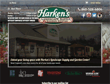 Tablet Screenshot of harkenslandscapesupply.com